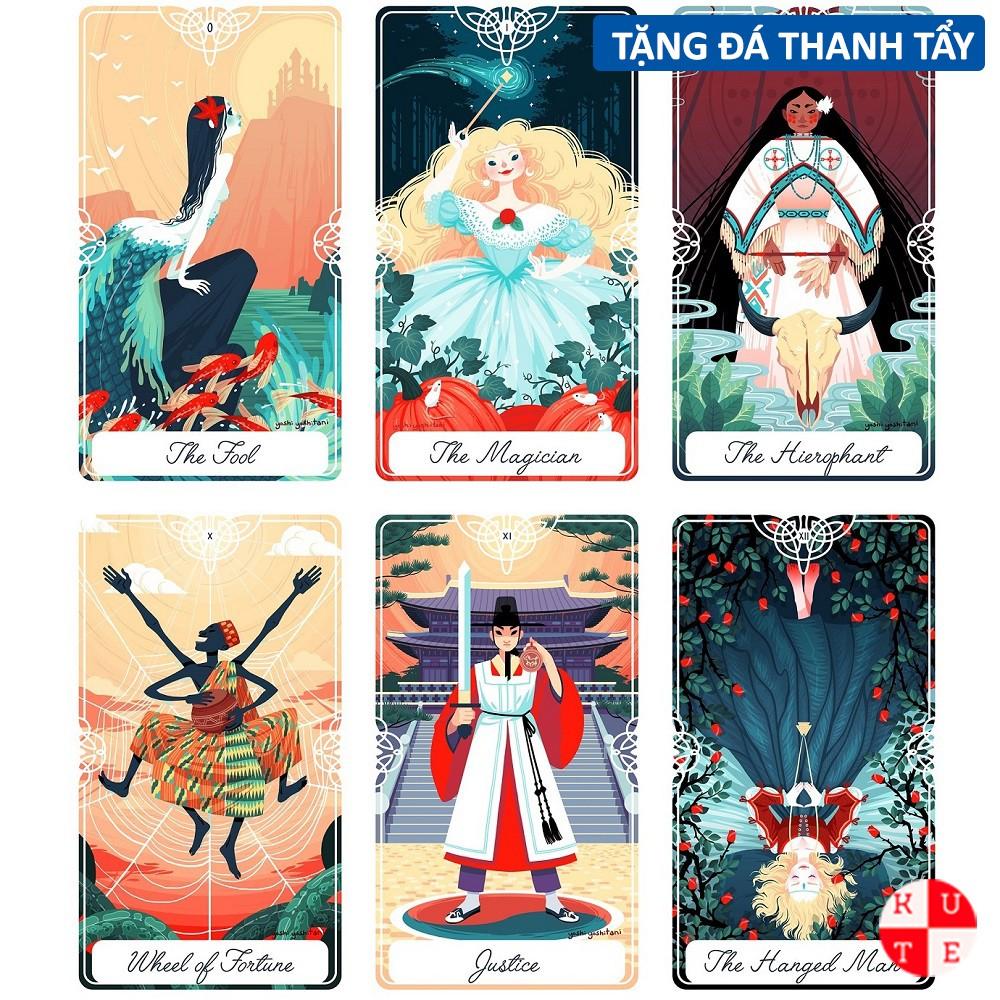 Bài Tarot Of The Divine 78 Lá Bài Tặng Đá Thanh Tẩy