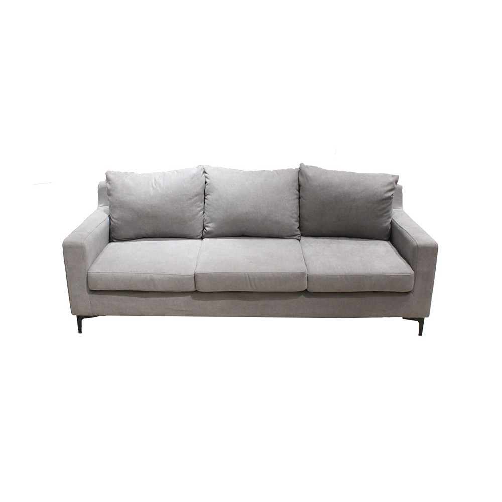 Ghế Sofa Vải 3 Chỗ VIVEAN Màu Xám Nhạt Index Living Mall nhập khẩu Thái Lan