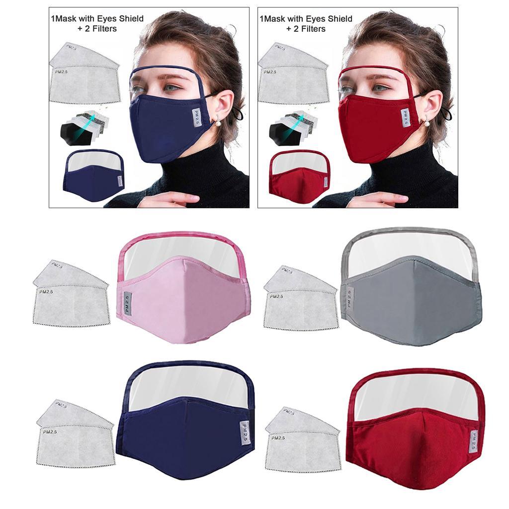 Anti Dust Adults Mouth Cover Masks With Clear Eye 4 Pieces