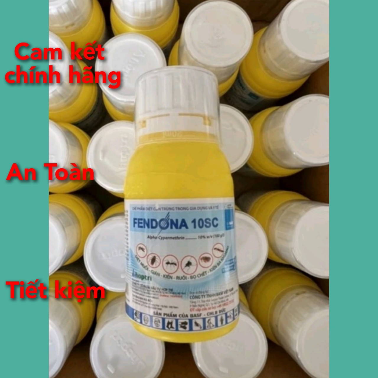 Thuốc diệt muỗi, gián, kiến, ruồi, bọ chét, kiến ba khoang Fendona 10SC CHAI 50 ml -KHÔNG MÙI AN TOÀN- TẶNG KÈM BÌNH XỊT 500ML