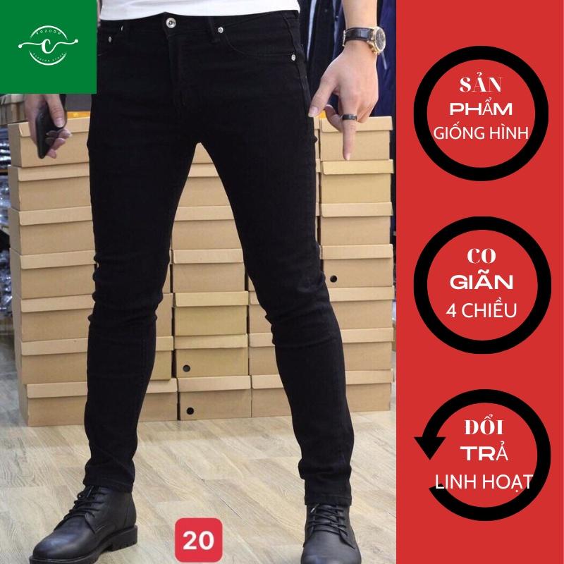 Quần Jean Nam Màu xanh Cao Cấp Không Phai Màu Quần Bò VOZODO 9