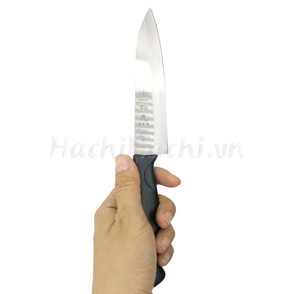 Dao inox làm bếp Nikken Tsurumaru Petit lưỡi 12.5cm