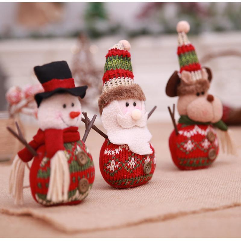 Christmas Knit Plush Doll Gift Toy Christmas Ornament Home Decor