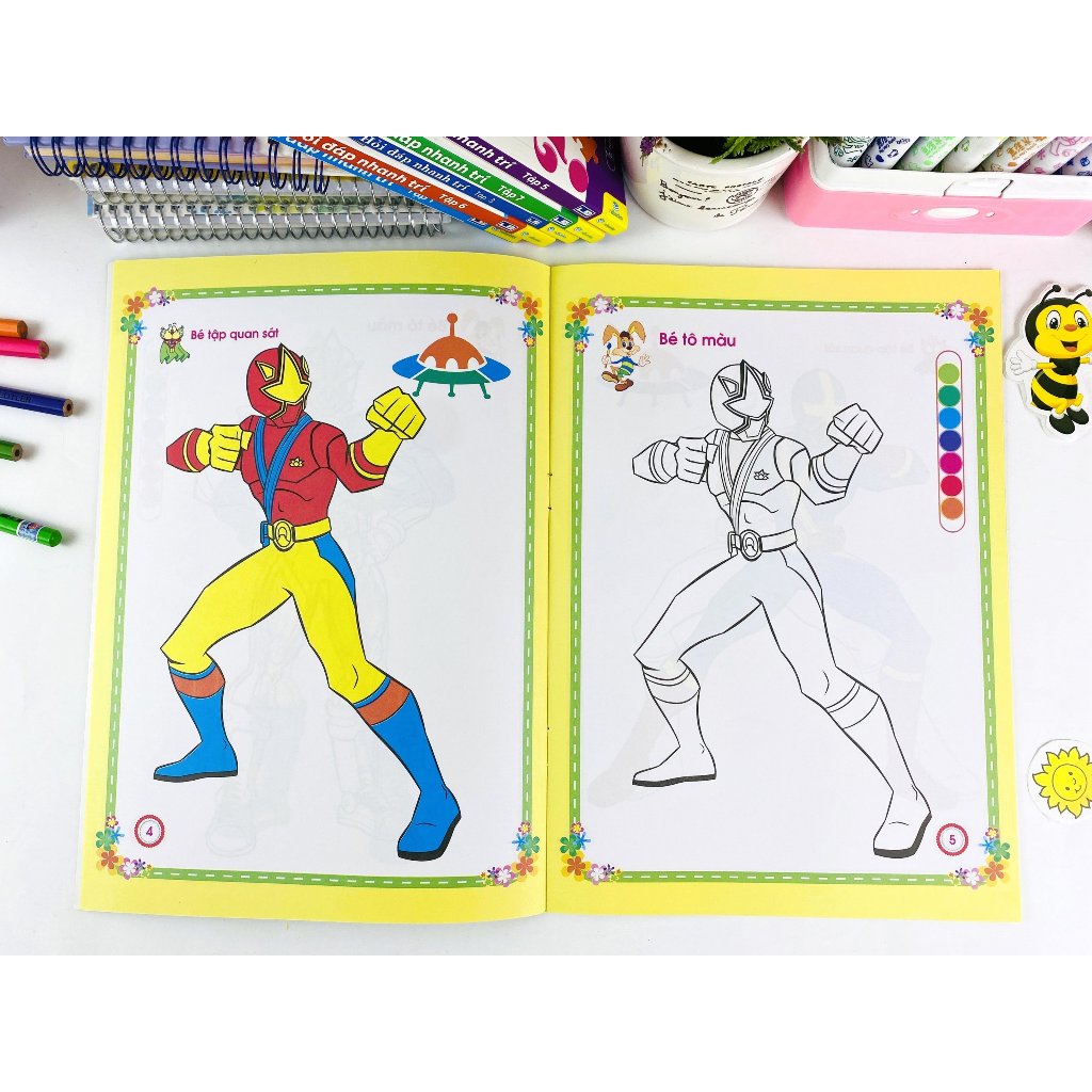 Sách - Bộ 8 cuốn Bé Tô Màu Siêu Nhân - ndbooks