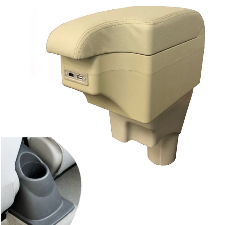 Hộp tỳ tay ô tô, xe hơi cao cấp dùng cho xe Nissan Sunny tích hợp 6 cổng USB