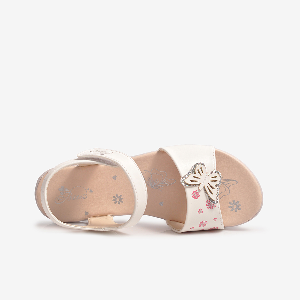 Sandal Si - TPR Bé Gái DTG076800TRG (Trắng