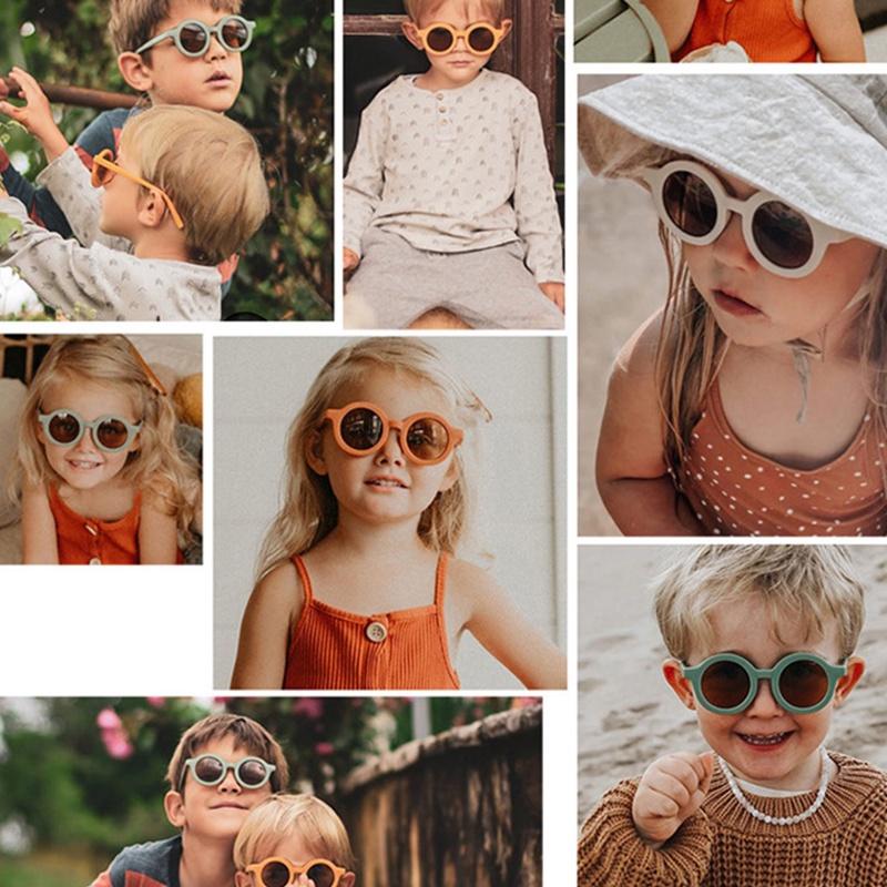 Kính Mát Gọng Tròn Nhỏ Phong Cách Hàn Quốc Thời Trang Cho Bé