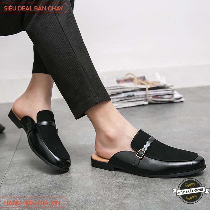Giày Sục nhung Nam Da Pu Mềm Trẻ Trung  Êm chân  mã S1167 B2