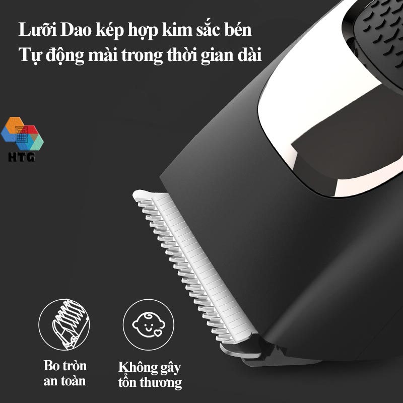 Tông đơ cắt tóc Enchen Sharp3S không dây, hỗ trợ vừa sạc - vừa cắt, lưỡi dao sắc bén tự mài, độ ồn thấp, 7300r/m, hàng chính hãng