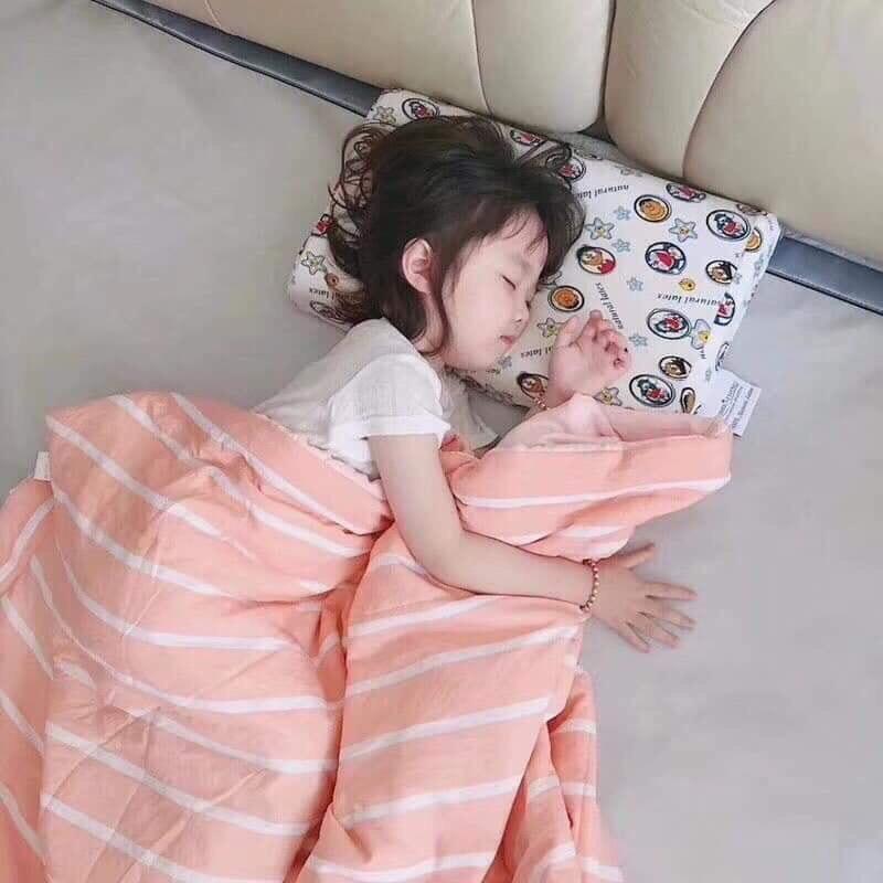 Chăn hè Full Màu kẻ sọc cotton xuất Nhật