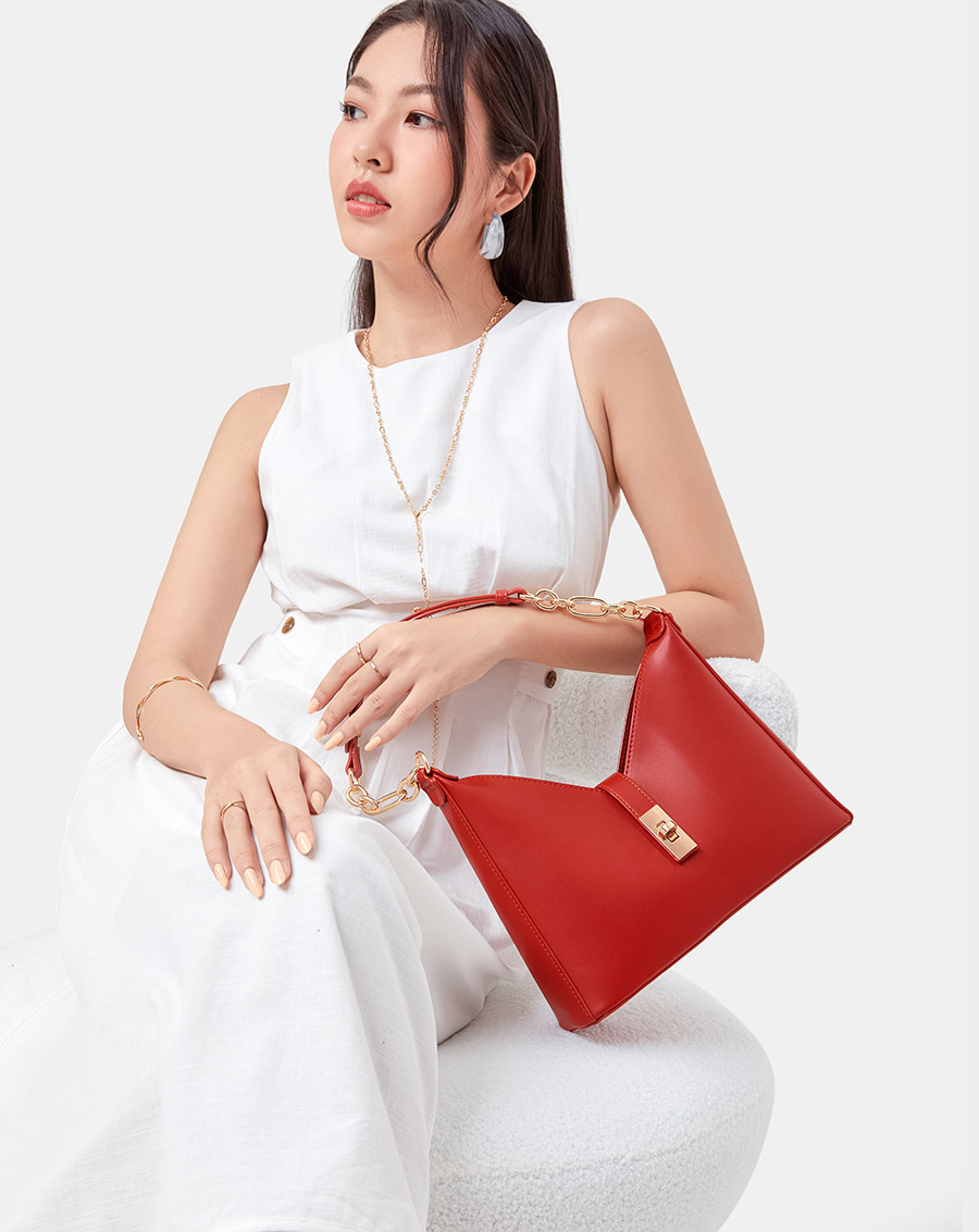 Túi Xách Nữ Thời Trang JUNO Cỡ Trung Đeo Vai Dáng Chữ M TXT290