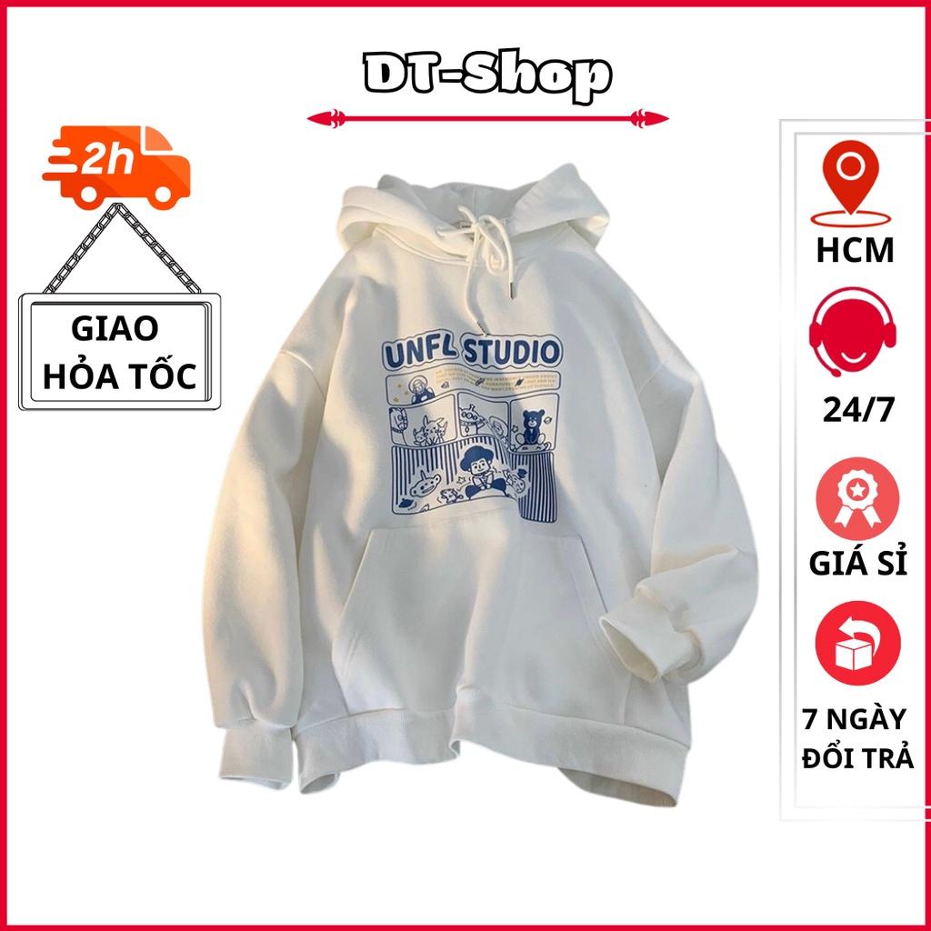 Áo hoodie nam from rộng phong cách Hàn Quốc