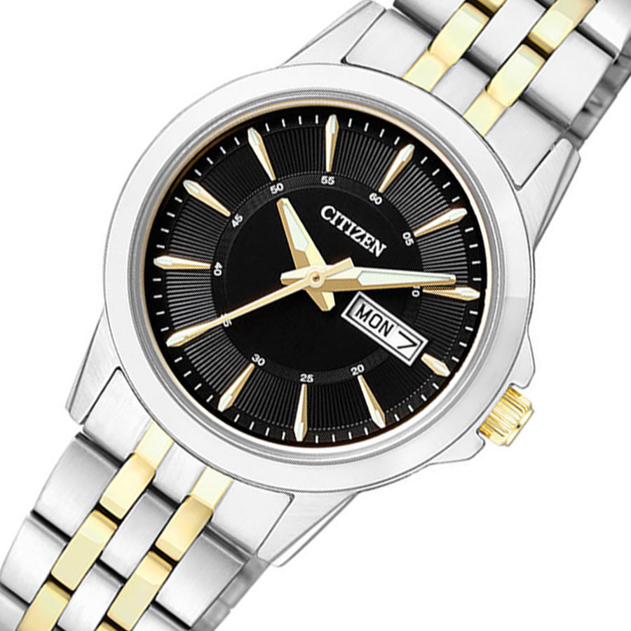 Đồng Hồ Nữ Citizen Dây Thép Không Gỉ EQ0604-56E - Mặt Đen