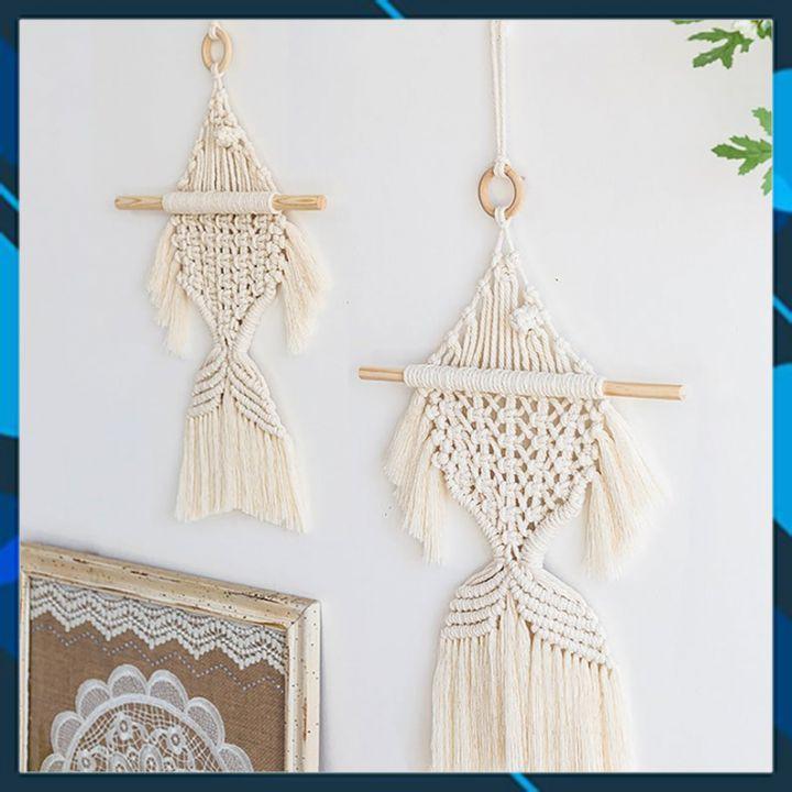 Cá nhỏ Macmrame treo tường trang trí