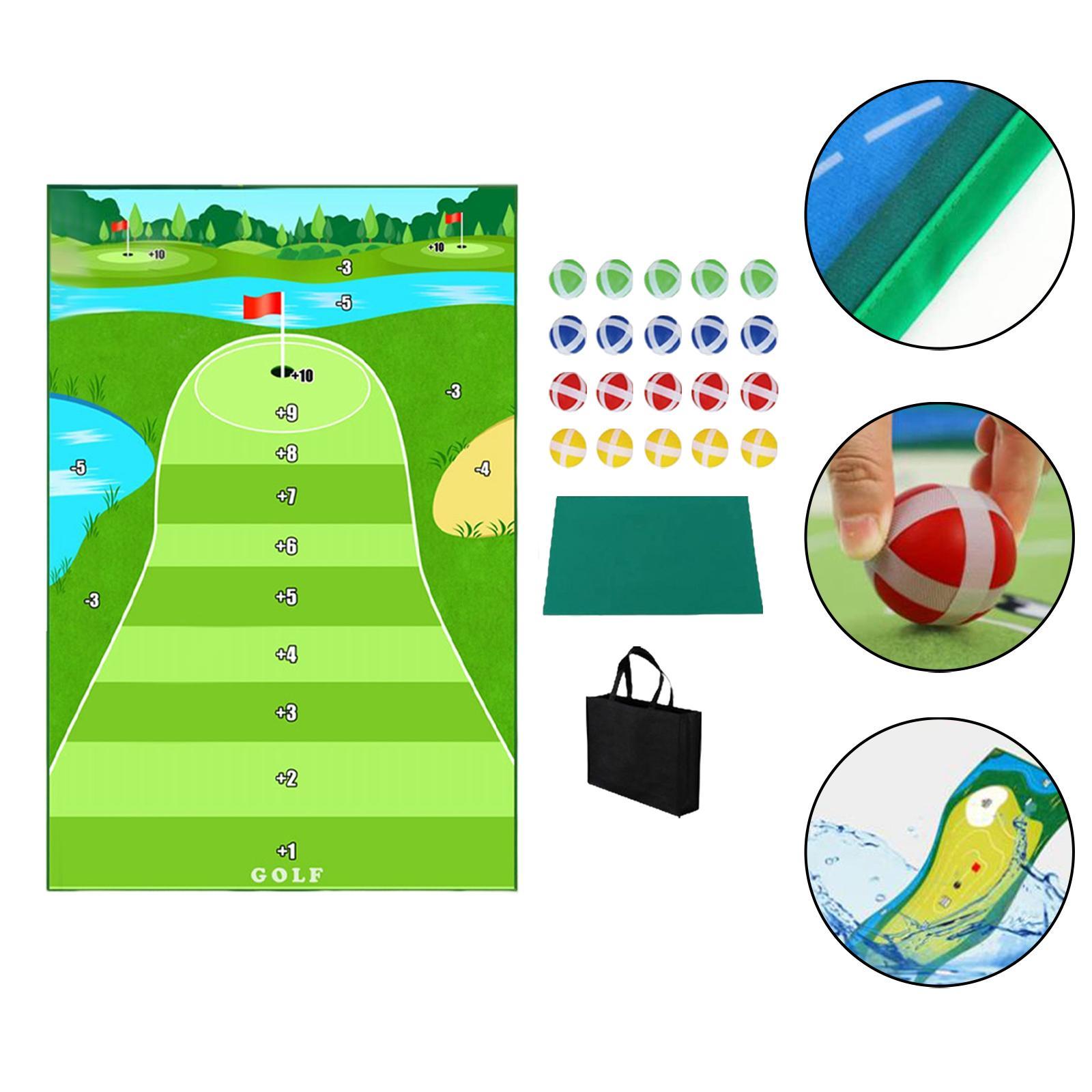 Golf Hitting Mat Cushion Durable Improve Golf Skills Training Swing Trainer Golf Game Set for Office Home