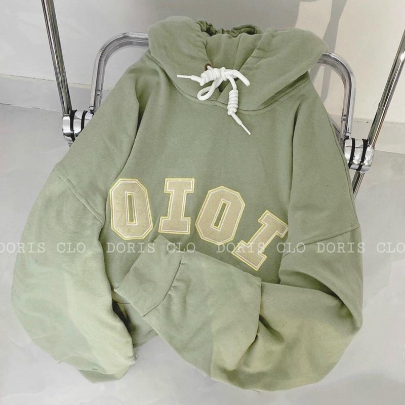 Áo khoác hoodie form rộng, Áo khoác nữ form rộng chất nỉ ngoại OIOI