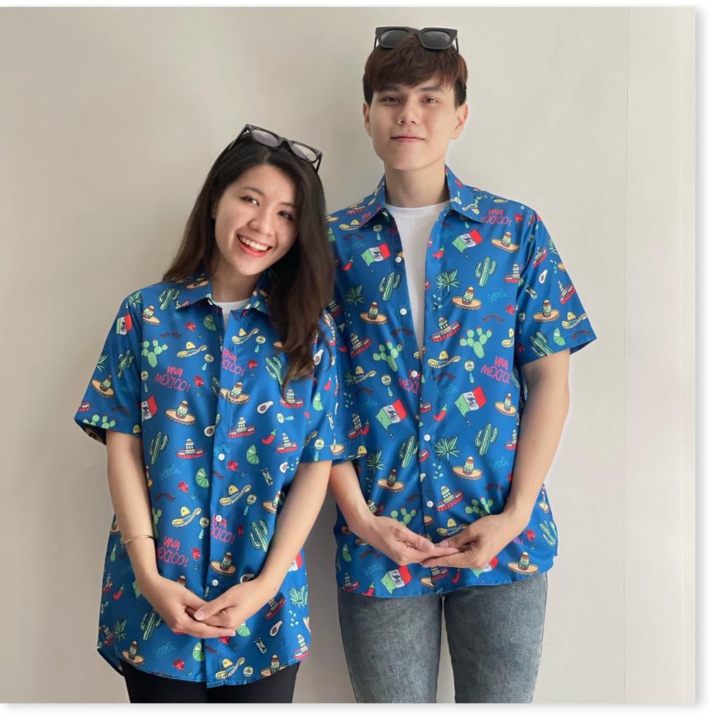 ÁO SƠ MI NAM FORM RỘNG HOẠ TIẾT HOA LÁ CỰC ĐẸP , TƯƠI TẮN