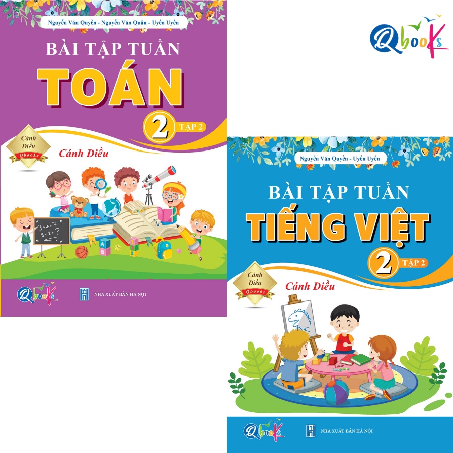 Sách Combo Bài Tập Tuần Toán và Tiếng Việt Lớp 2 Cánh Diều Tập 2