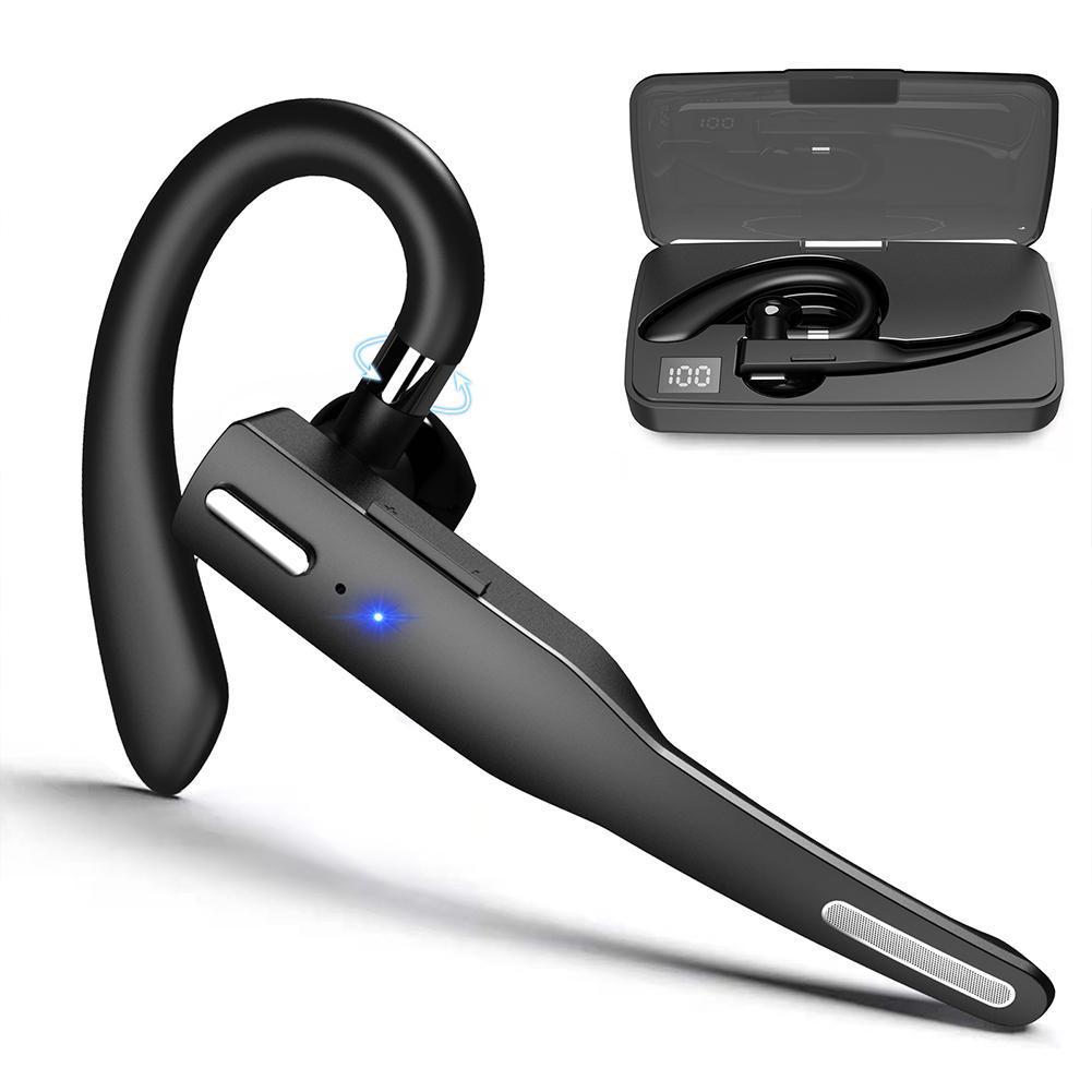 【COD】 Yyk-525 Business Bluetooth-compatible 5.1 Wireless Headset Hands-free Call Noise Reduction Single Ear Headphone