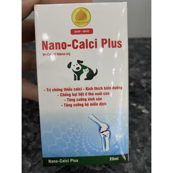 Dung Dịch Uống Bổ Sung Canxi Dạng Uống Cho Chó Mèo Nano-Calci Plus Wins Group 20ml