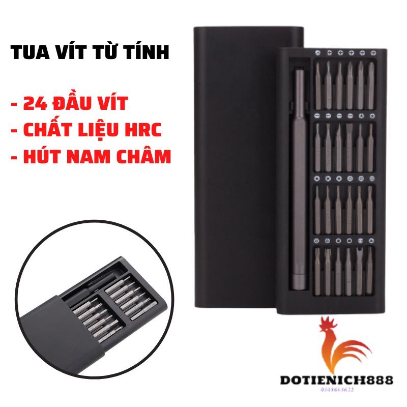 Bộ tua vít đa năng Mini 24 đầu vít trong 1 bỏ túi để sửa chữa đồ dùng, máy móc, điện thoại