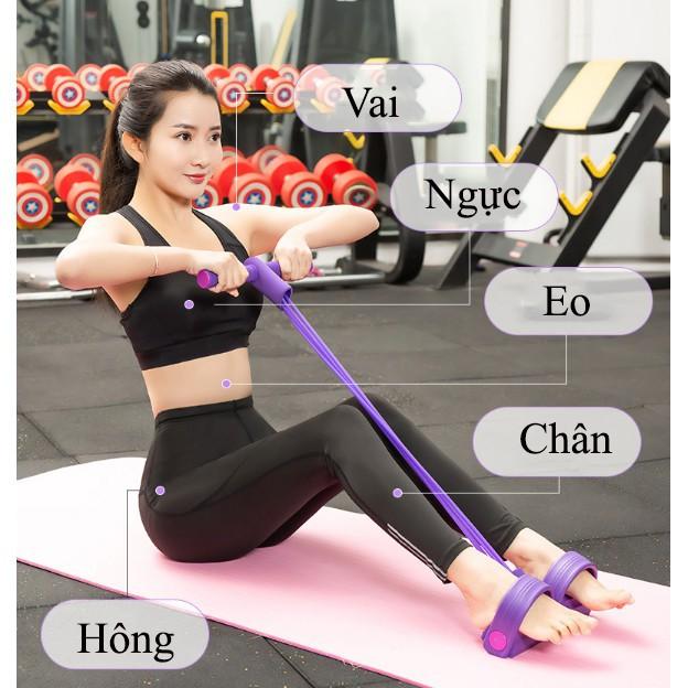 Dây Kéo Lưng Tập Bụng Dây Tập Thể Dục, Tập Gym, Tập Cơ Bụng Thông Minh Điều Chỉnh Lực Kéo