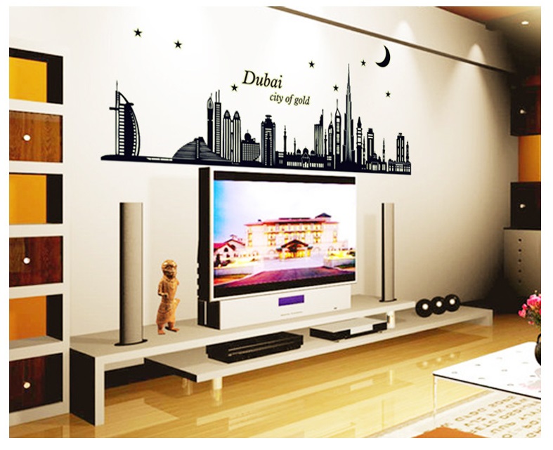 Decal dán tường Dạ quang Dubai AmyShop DDQ001