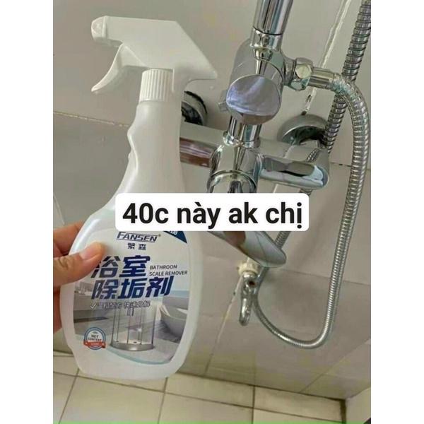 Chai Xịt Tẩy Rửa Fansen 500ml - Nước Xịt Đa Năng Tẩy Rửa Nhà Tắm, Nhà Bếp, Tẩy Vết Ố, Tẩy Cặn Canxi Trên Inox