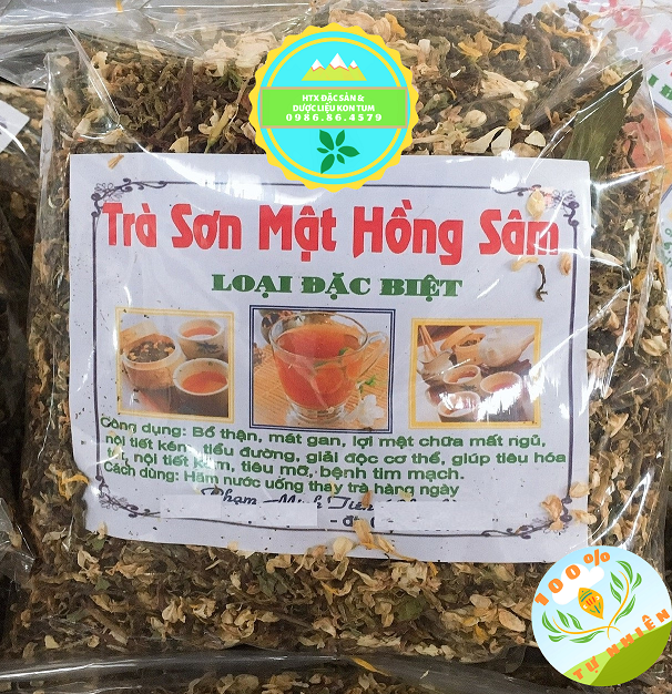 Đặc Sản Kon Tum - Trà Sơn Mật Hồng Sâm Hỗ Trợ Giấc Ngủ, Giảm Căng Thẳng Stress Và Lo Lắng - OCOP 3 Sao