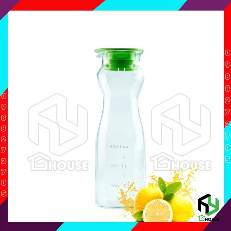 Bình nước thủy tinh siêu chịu nhiệt đổ nước nóng không vỡ Iwaki - 1.2l KT1200G