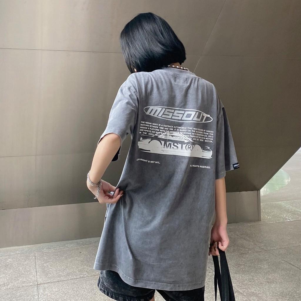 Áo Thun Local Brand Missout Loang Nhuộm Nam Nữ Tay Lỡ Oversize Unisex Full Mạc