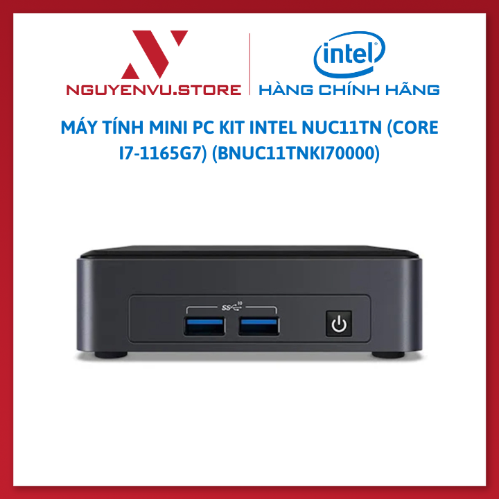 Máy tính Mini PC Kit INTEL NUC11TN (Core i7-1165G7) ( BNUC11TNKI70000 ) - Hàng chính hãng
