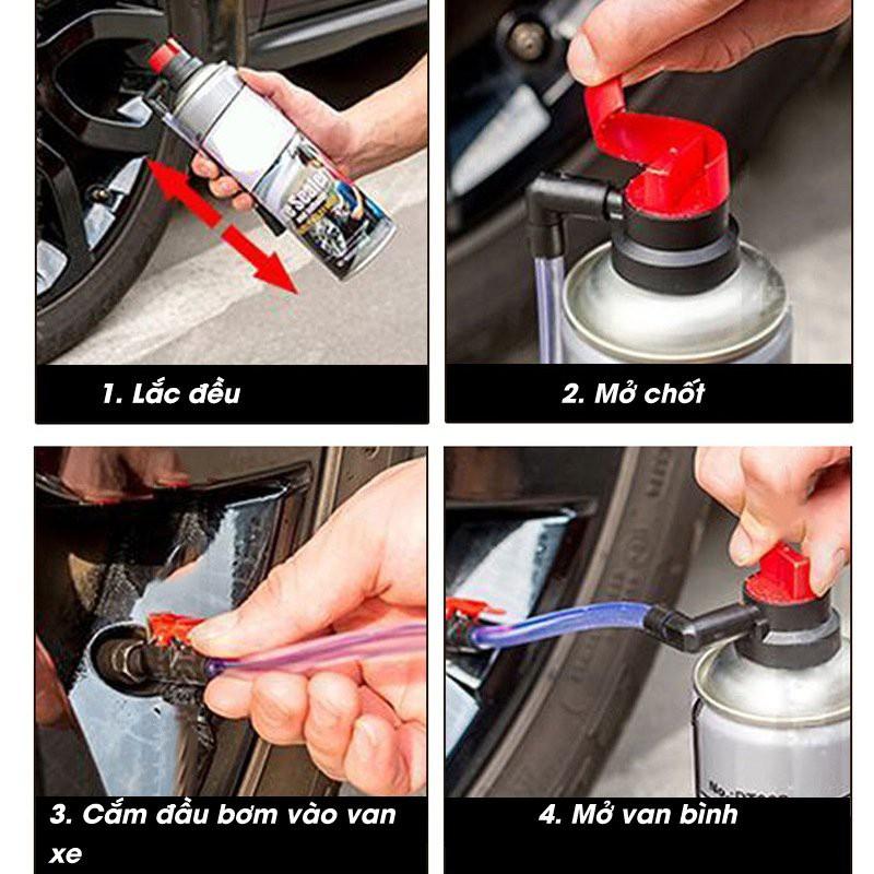 Keo vá lốp xe tự động khẩn cấp cho ô tô xe máy siêu nhanh an toàn hàng cao câp