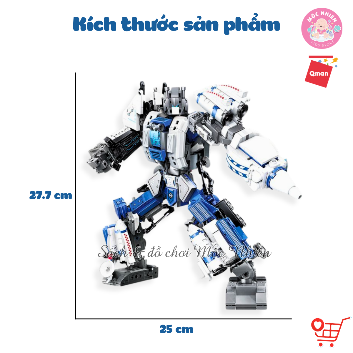 Đồ Chơi Xếp Hình, Lắp Ráp Qman 41312 - Đội Trưởng Biến Hình (1065 mảnh ghép)