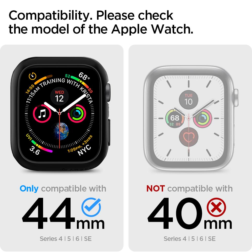 Ốp lưng dành cho Apple Watch Series 6 / Apple Watch SE (Size 40/44mm) Spigen Thin Fit - Hàng Chính Hãng