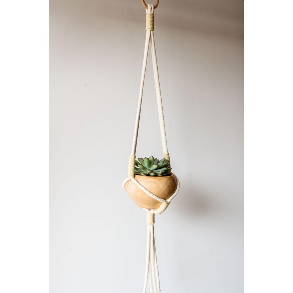 Dây treo chậu macrame - chất liệu sợi cotton