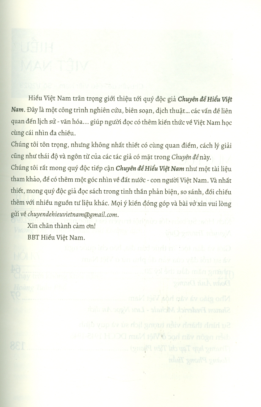 Hình ảnh HIỂU VIỆT NAM - Chuyên đề Hiểu Việt Nam số 1 – Nhiều tác giả – Tao Đàn – Nxb Hội Nhà Văn