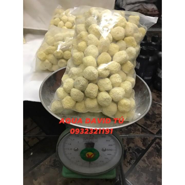 Sứ viên vàng tròn lọc nước cho bể cá cảnh
