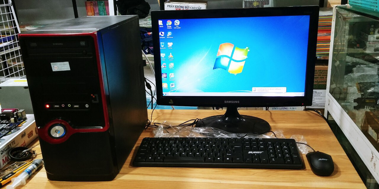 NGUYÊN BỘ PC VĂN PHÒNG HÀNG CHÍNH HÃNG GIÁ KHÔNG THỂ RẺ HƠN PENTIUM E5500 HỌC TẬP GIẢI TRÍ XEM PHIM