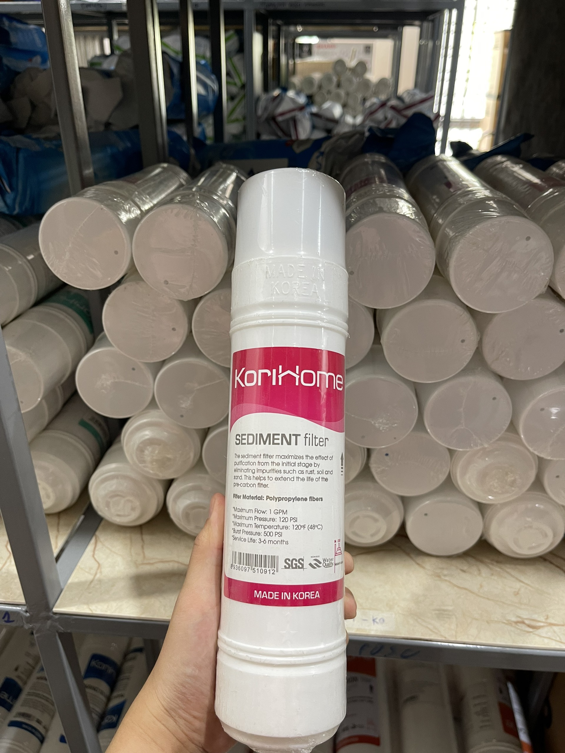 Combo 3 lõi lọc nước Sediment KoriHome - Hàng Chính Hãng