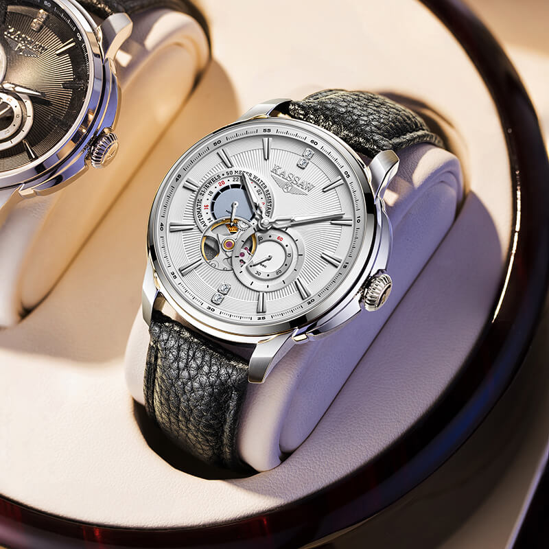 Đồng hồ nam chính hãng KASSAW K978-3 Kính sapphire ,chống xước ,Chống nước 50m ,Bảo hành 24 tháng,Máy cơ ,dây thép không gỉ
