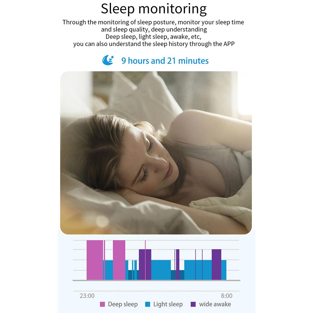 Women Men Bluetooth Smart Watch Wrist Band Sedentary Reminder