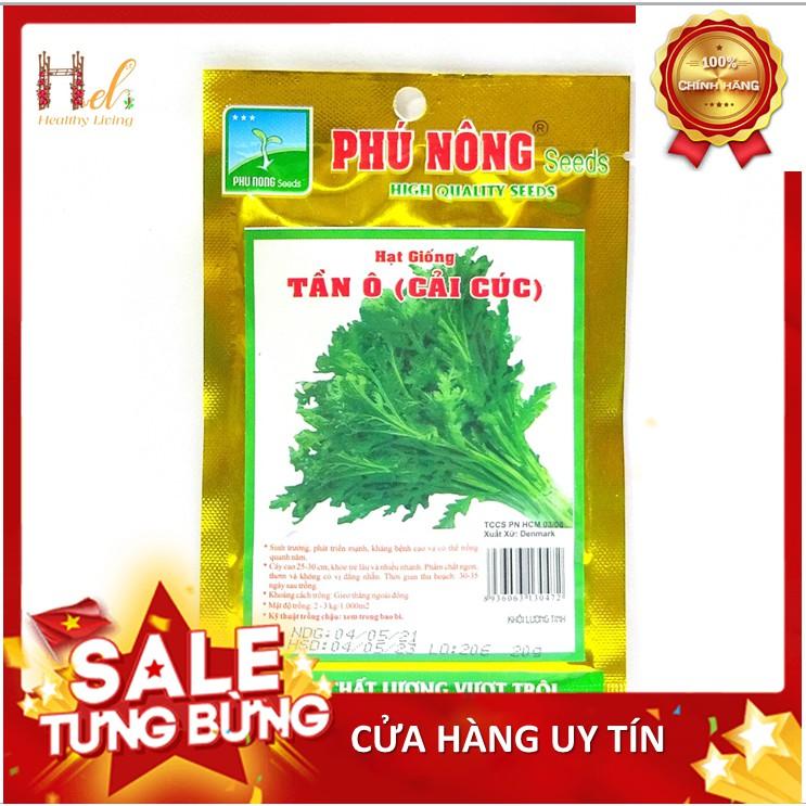 Hạt Giống Rau Tần Ô - Trồng Rau Xanh Rau Sạch Bằng Đất Sạch, Xơ Dừa Và Phân Bón Hữu Cơ - Phú Nông