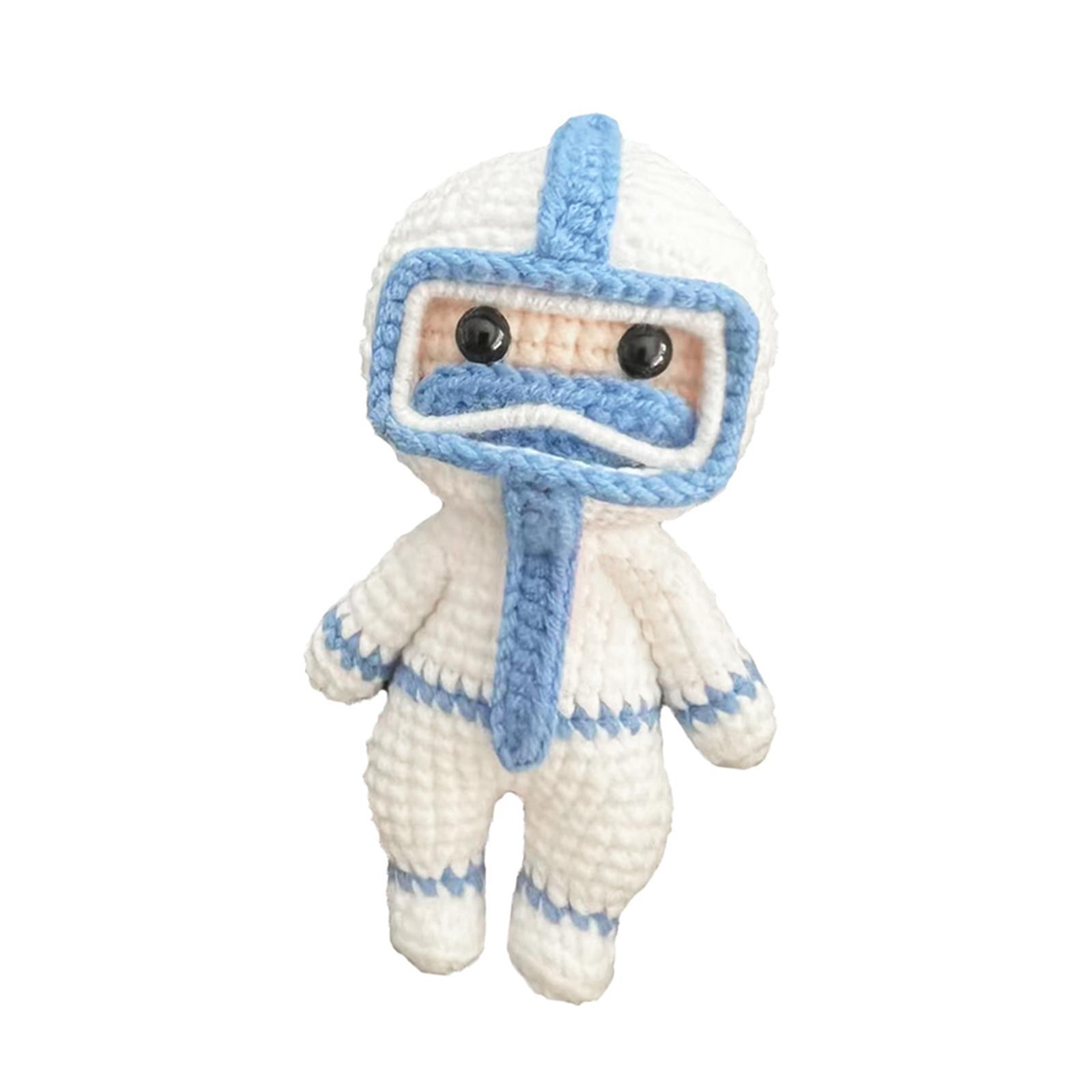 Handmade Crochet Kit for Beginner Crocheting Crafts Make Your Own Doll Starter Pack Hand Knitting Toy Accessories DIY for Experts Knitting