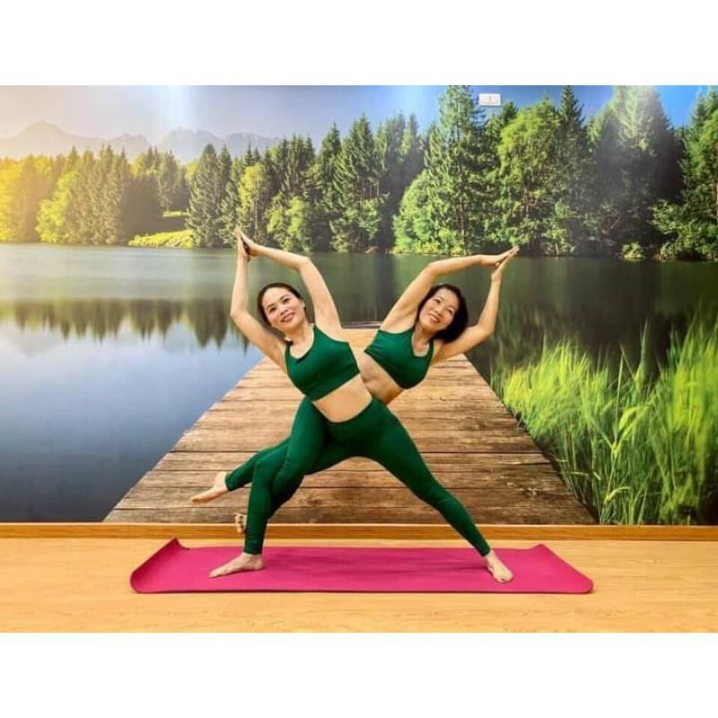 Bộ tập gym yoga nữyoga được thiết kế thời trang với chất liệu thun lạnh siêu co giãn, thấm hút mồ hôi tốt
