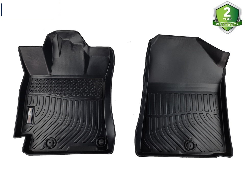 Thảm lót sàn xe ô tô KIA K3 CERATO (2013 - 2018) chất liệu TPV thương hiệu Macsim màu đen