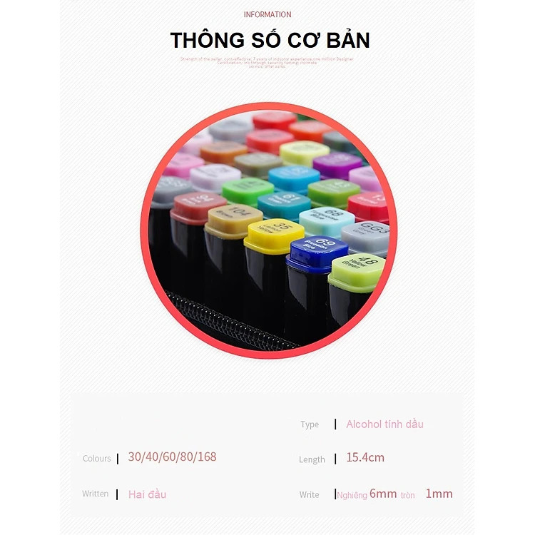 Bộ Bút 30 Màu Touch Chuyên Nghiệp - Hàng chính hãng