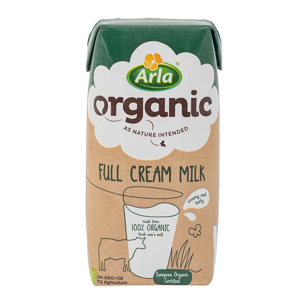 Thùng 12 hộp Sữa hữu cơ Arla nguyên kem 200ml x 12 - Đan Mạch