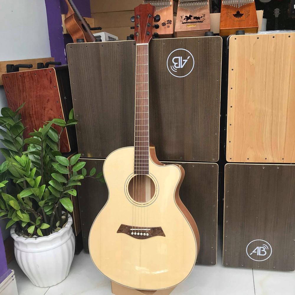 ĐÀN GUITAR ACOUSTIC GỖ THỊT CAO CẤP SVA4 - TẶNG FULL PHỤ KIỆN