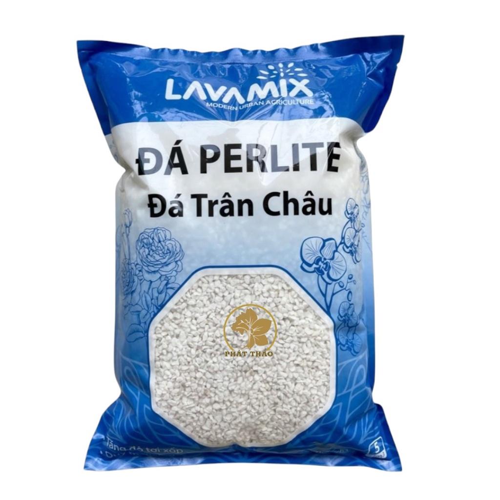 Đá Perlite Lavamix (Đá Trân Châu) chuyên trồng Hoa Hồng Sen Đá Hoa Lan Xương Rồng Nha Đam Dâu Tây Ươm Cây Non gói 5dm3